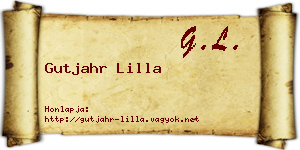 Gutjahr Lilla névjegykártya